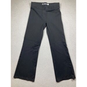Beta Brand Pull On Pants Womens Small Petite Black Straight‎ Stretch Mid Rise
